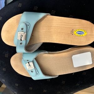 Dr Scholls Original Sandal lt blue - sz 9